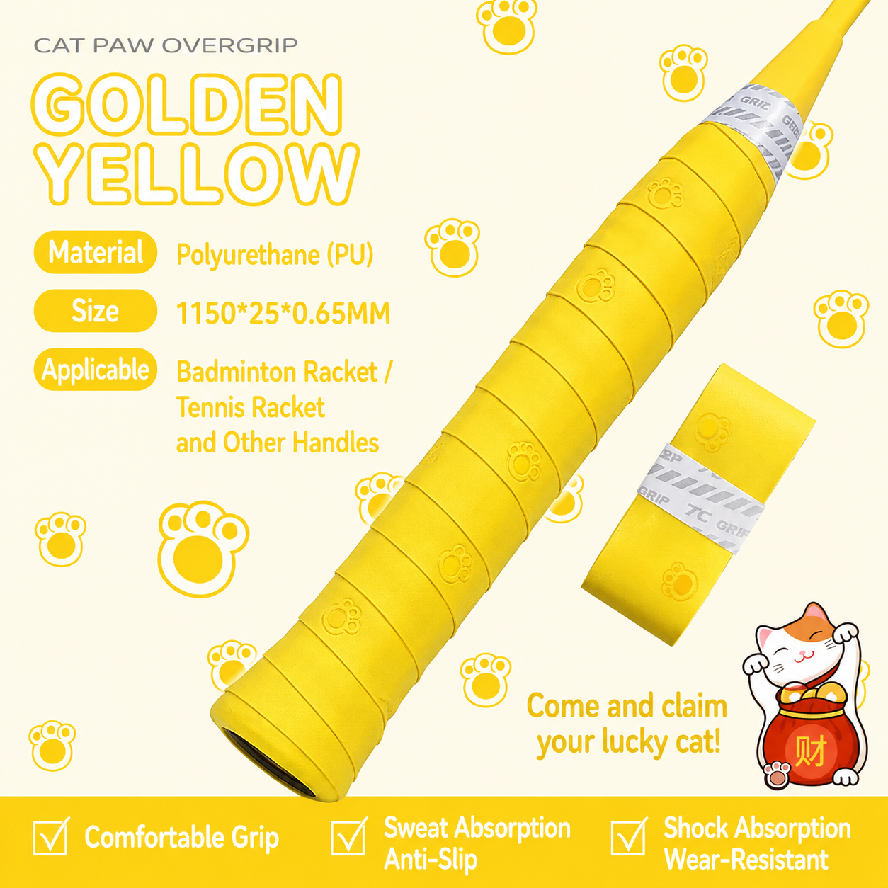 Taangrips™ Cat Paw Comfort Overgrip