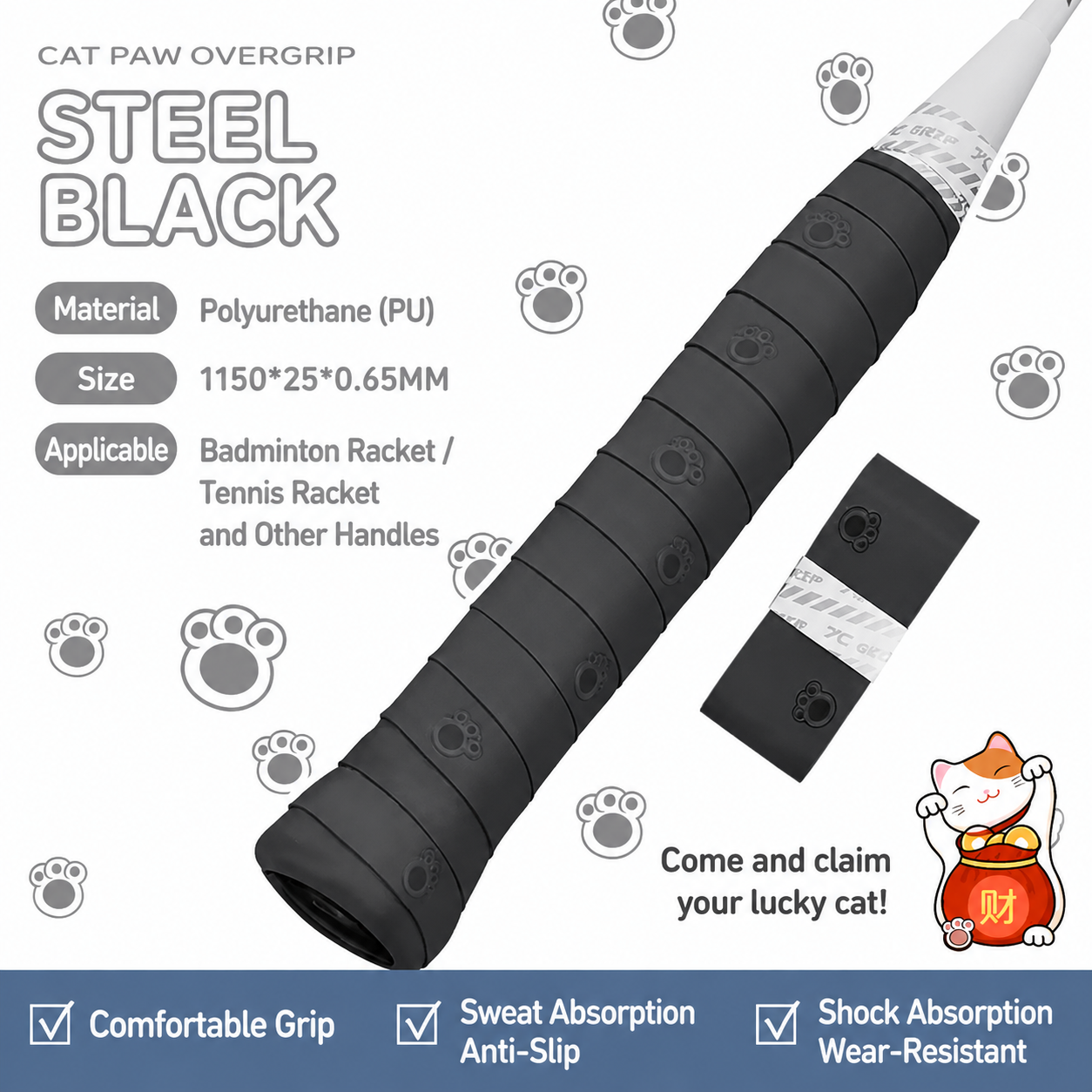 Taangrips™ Cat Paw Comfort Overgrip